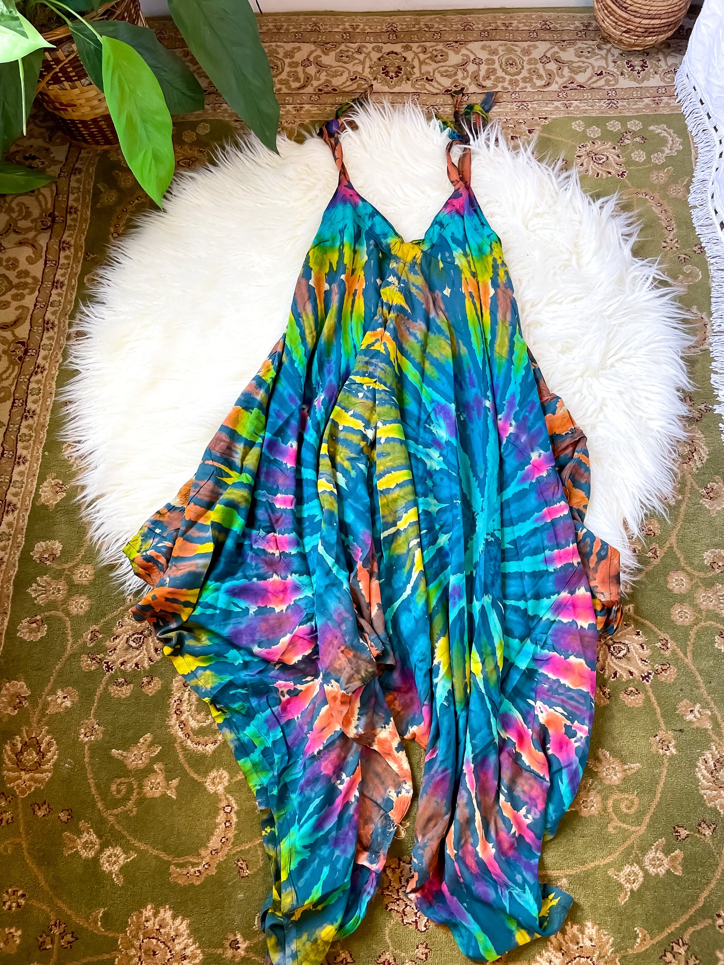 BLUE UNDERTONE TIE DYE JUMPSUIT