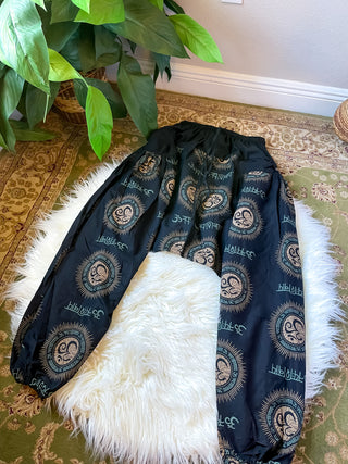 OMELIA HAREM PANTS - BLACK & CREAM