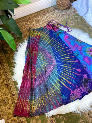 PATCHWORK TIE DYE SKIRT
