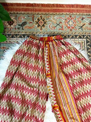 RECYCLED SILK HAREM TROUSERS