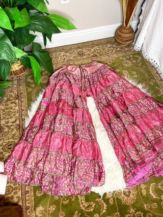 PATCHWORK TIERED PANTS