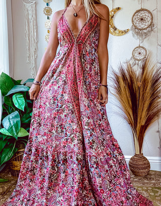 PAISLEY TIERED DRESS
