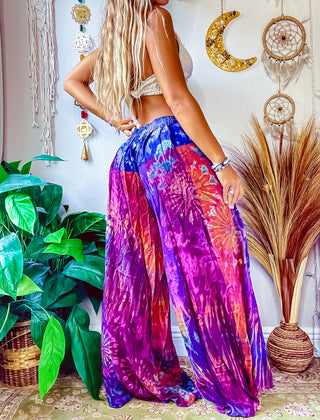 MARGOT TIE DYE PATCHWORK TROUSERS