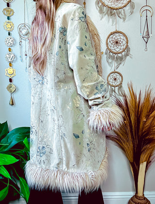WL FAUX FUR TRIM COAT