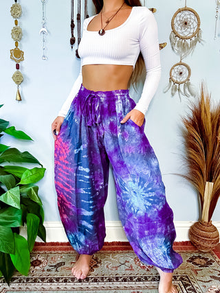 MILO HAREM TROUSERS - PURPLE