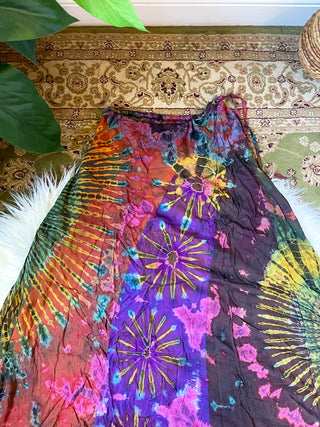 PATCHWORK TIE DYE SKIRT