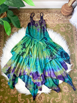 ADELINA PIXIE DRESS • GREEN • BLUE • PURPLE • YELLOW
