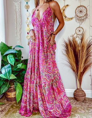 PAISLEY TIERED DRESS