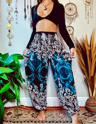 XENA HAREM TROUSERS - TEAL