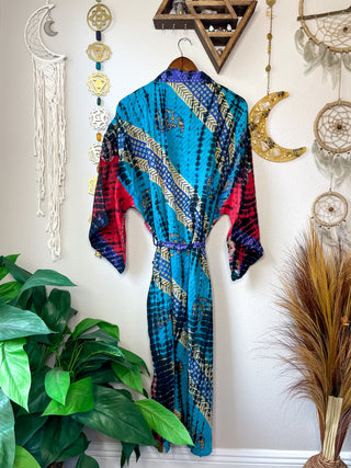 OOAK TIE DYE PATCHWORK KIMONO