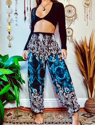 XENA HAREM TROUSERS - TEAL