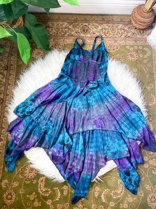 ADELINA PIXIE DRESS - BLUE • PURPLE • GREY