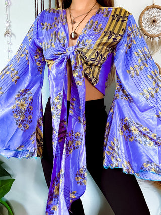 SILK BELL SLEEVE TOP