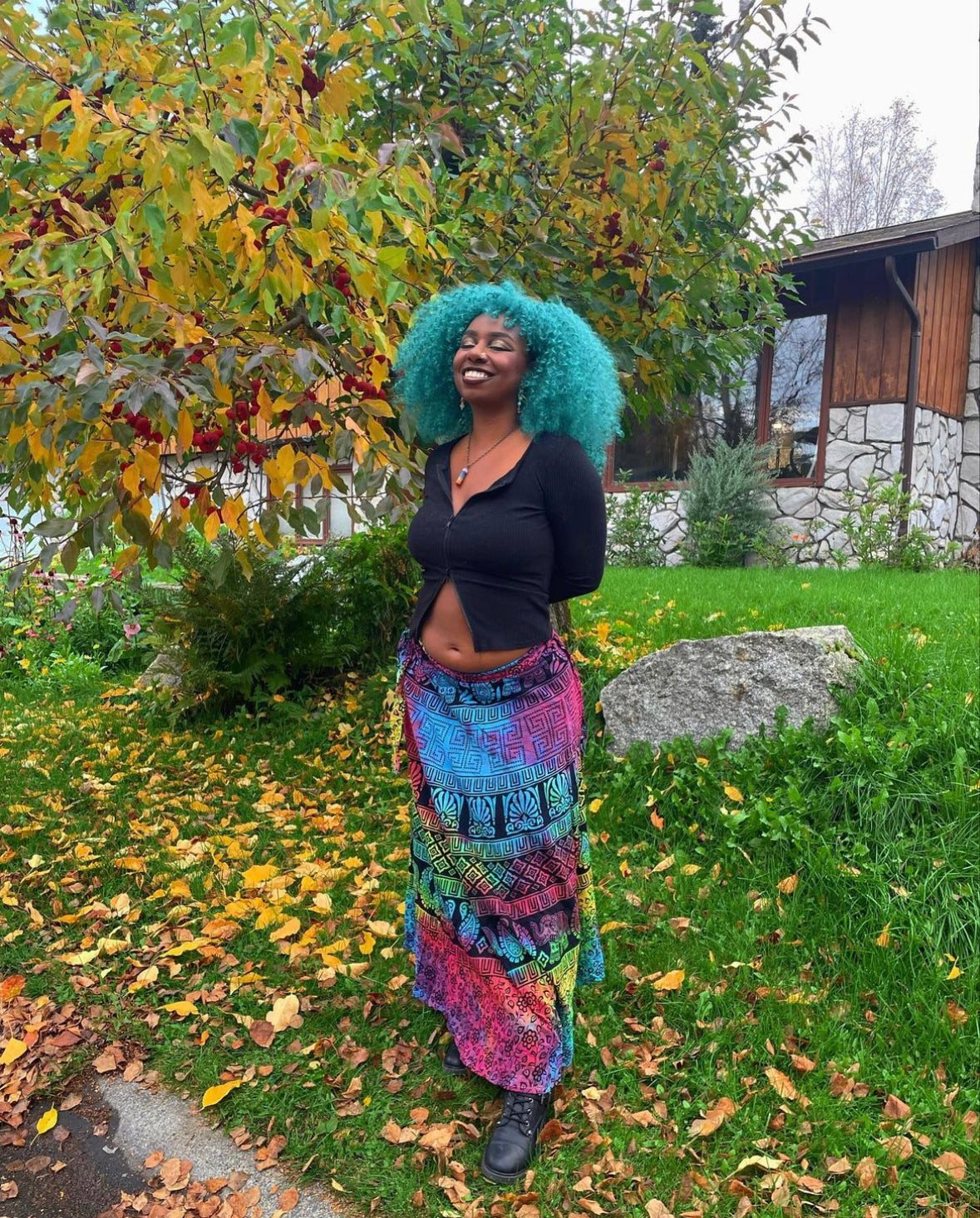 ELEKTRIK ELEPHANT WRAP SKIRT
