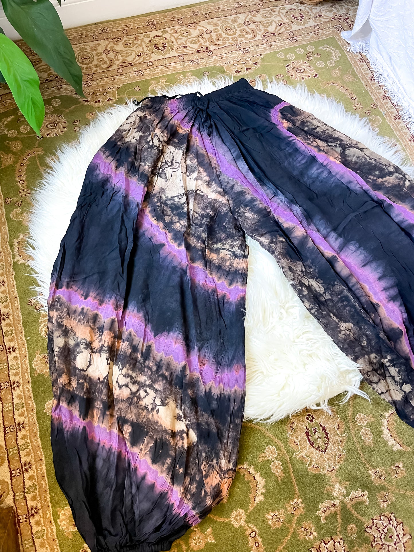 NOVA HAREM TROUSERS - PURPLE ACCENTED