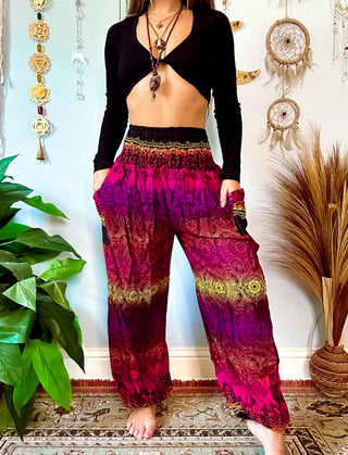 BEATRIX HAREM TROUSERS- PINK