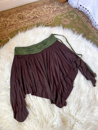 LUNAR PIXIE SKIRT - BROWN