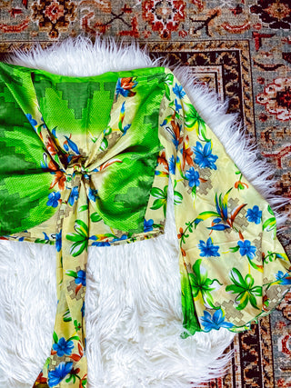 SILK BELL SLEEVE TOP