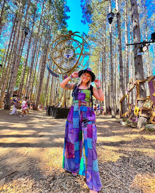 WOODLAND OVERALLS - BERRY TONED