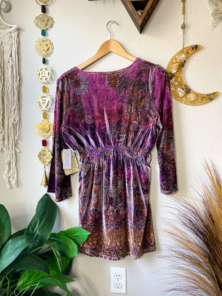 VELVET EMBELLISHED PIXIE DRESS / TUNIC