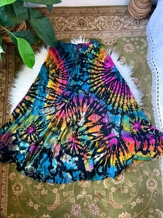 ROXIE TIE DYE TIERED SKIRT