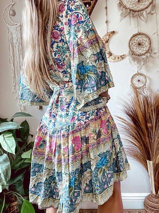 FLORAL MINI DRESS