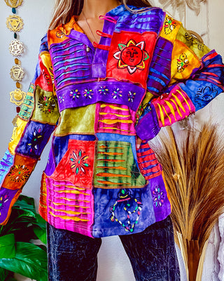 PIPER PATCHWORK PULLOVER