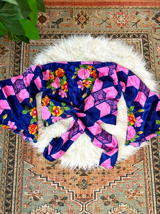 SILK BELL SLEEVE TOP