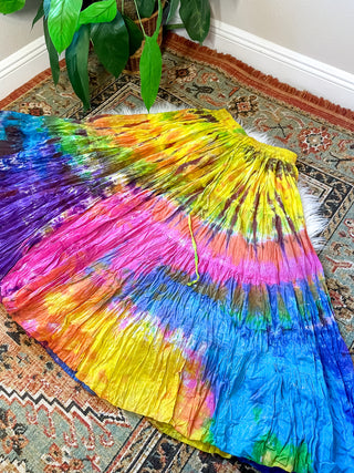 TIE DYE TIERED SKIRT