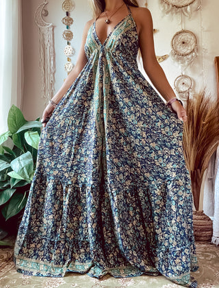 SILK TIERED DRESS