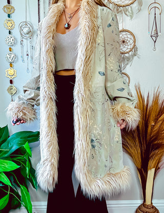 WL FAUX FUR TRIM COAT