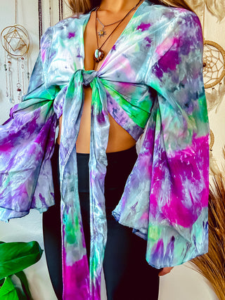 TIE DYE BELL SLEEVE TOP