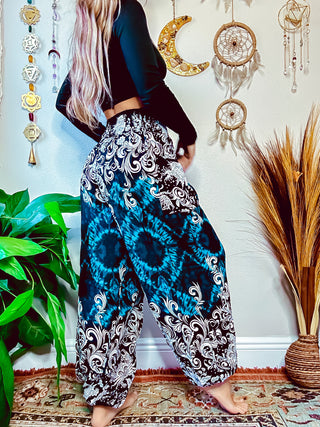 XENA HAREM TROUSERS - TEAL