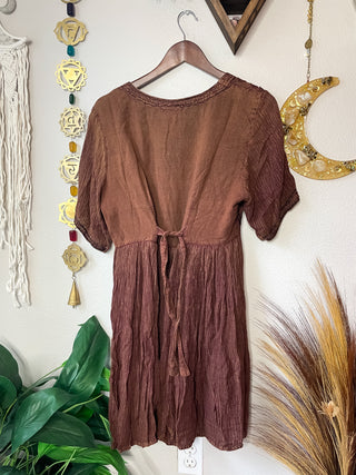 EMBROIDERED PIXIE DRESS