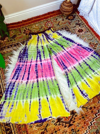 STELLA WIDE LEG PANTS • YELLOW • PURPLE • PINK • GREEN
