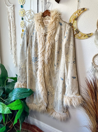 WL FAUX FUR TRIM COAT