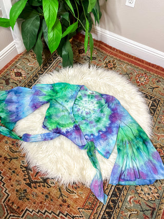TIE DYE BELL SLEEVE TOP