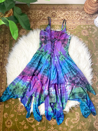 ADELINA PIXIE DRESS - PINK • BLUE • PURPLE • GREEN