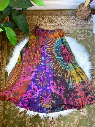 PATCHWORK TIE DYE SKIRT