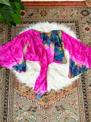 SILK BELL SLEEVE TOP