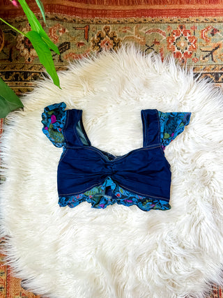 LEANNA PATCHED TRIM TOP