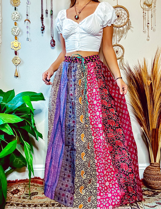 ADDIE PATCHWORK SKIRT