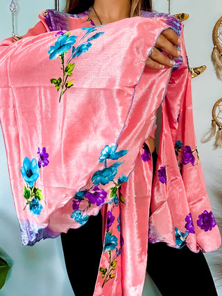 SILK BELL SLEEVE TOP
