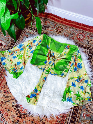 SILK BELL SLEEVE TOP
