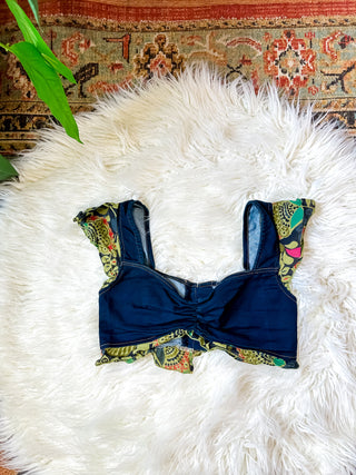 LEANNA PATCHED TRIM TOP