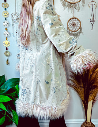 WL FAUX FUR TRIM COAT