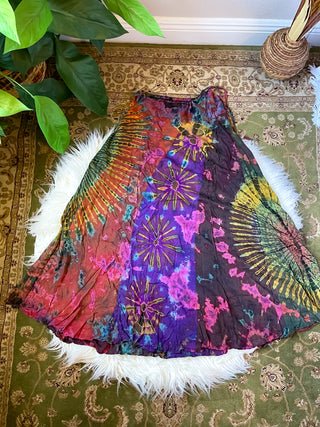PATCHWORK TIE DYE SKIRT
