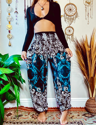 XENA HAREM TROUSERS - TEAL