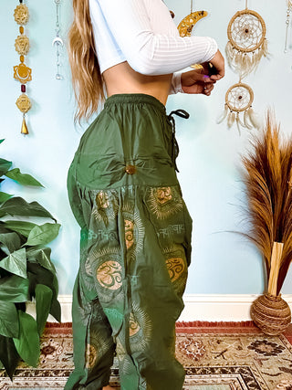 OMELIA HAREM TROUSERS - OLIVE
