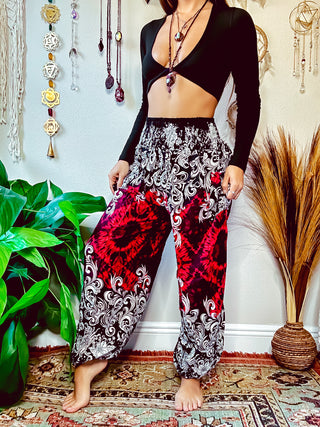 XENA HAREM TROUSERS - RED